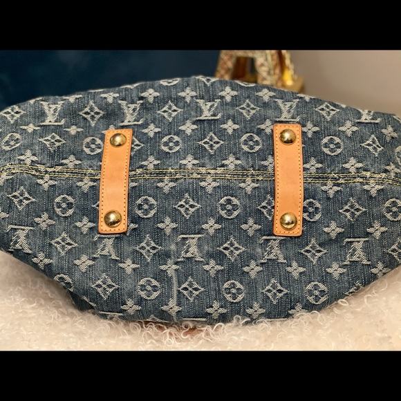 SOLD-Louis Vuitton vintage denim bag - Picture 3 of 12